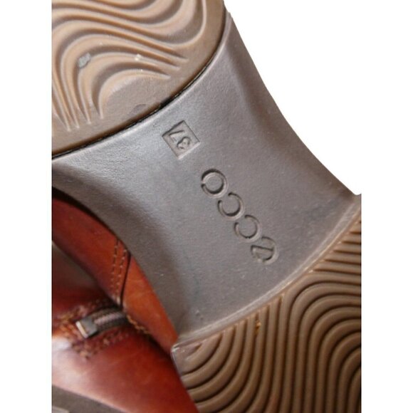 ECCO‎ Brown Leather Waterproof Gore-Tex Side Zip Ankle Boot US 5 / 5.5   EU 37 - Picture 5 of 10